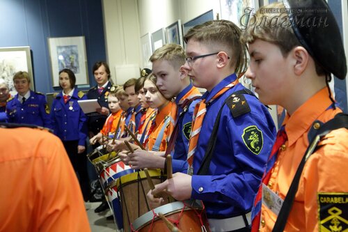 Открытие выставки работ  художника-иллюстратора Евгении Ивановны Стерлиговой YE1A0542